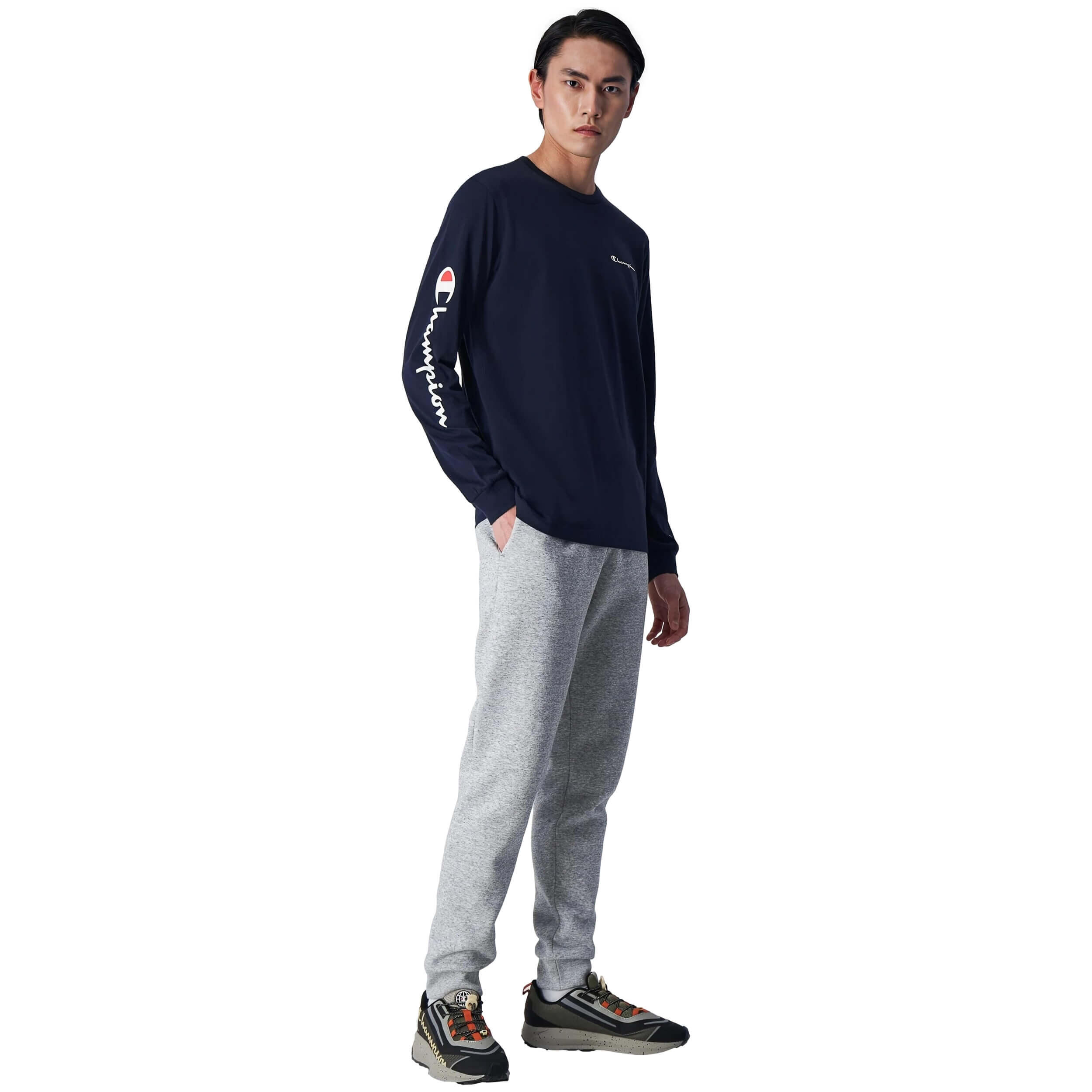 Pantaloni lunghi Champion Elastic Logo per uomini 4/4
