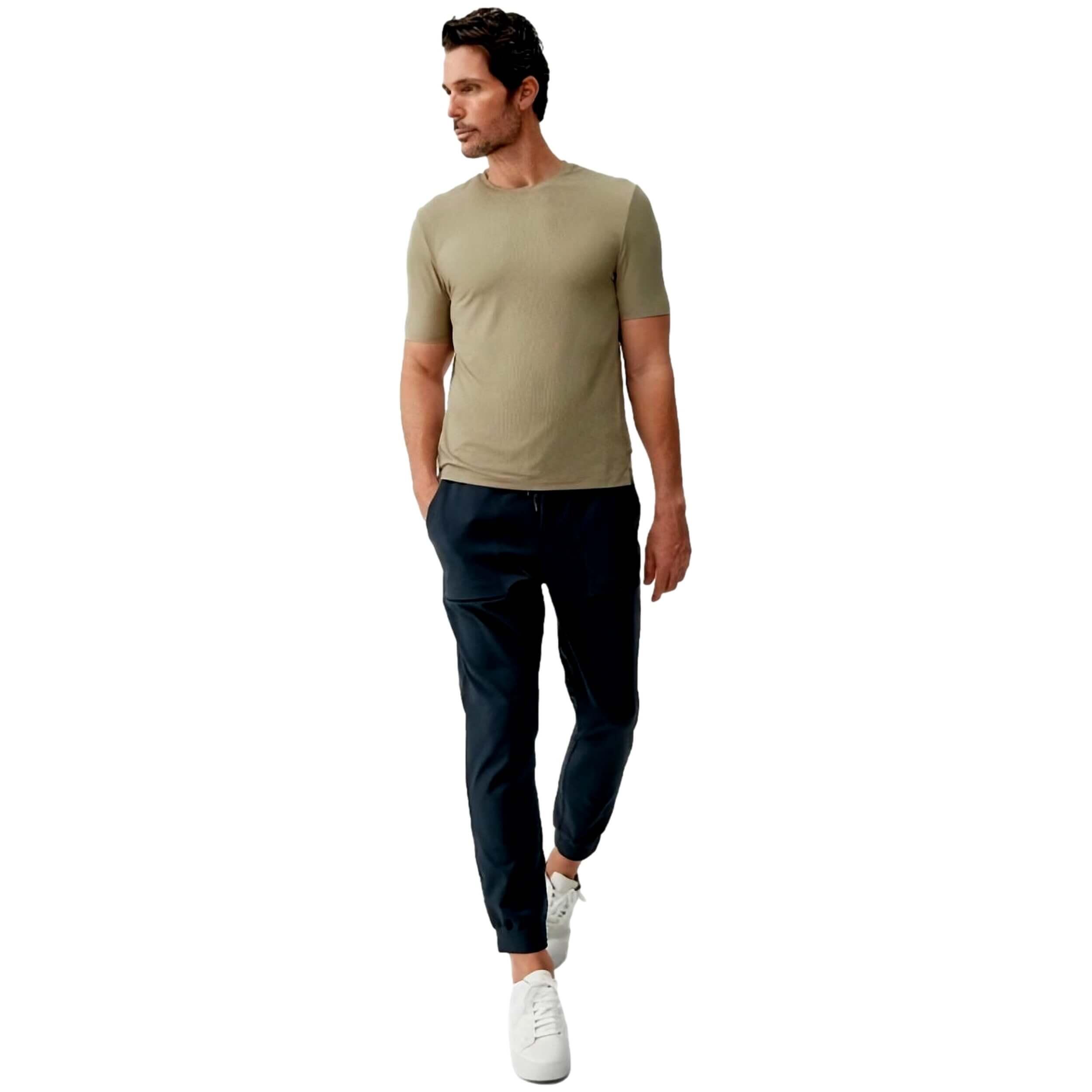 Maglia a maniche corte Born living yoga modello OI23CS-H29-C per uomini 3/4