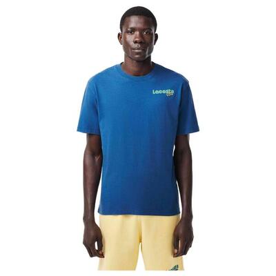 Camisetas Hombre Lacoste Th7544 Azul