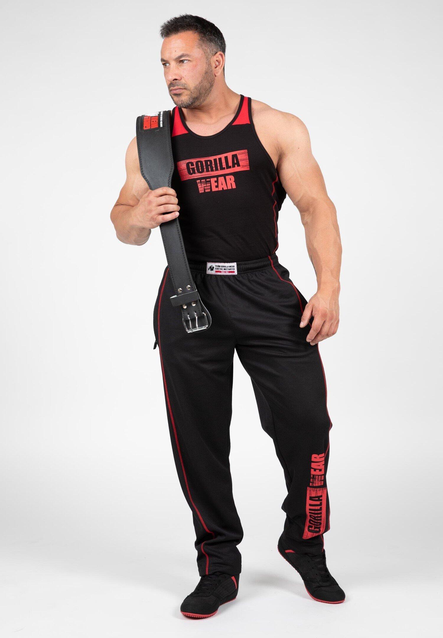 Wallace Mesh Calças - Preto/Vermelho 2/4