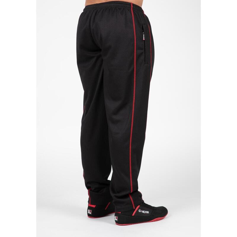 Wallace Mesh Spodnie - Czarny/Czerwony