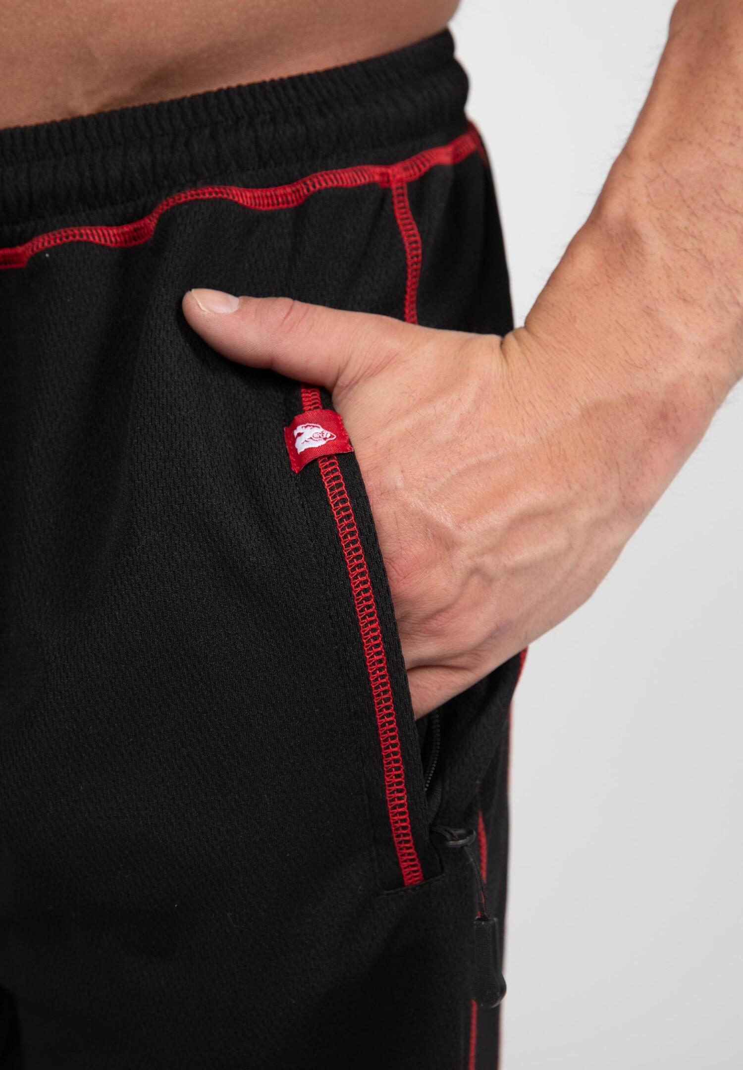 Marlow Mesh Pantaloni - Nero/Rosso 6/6