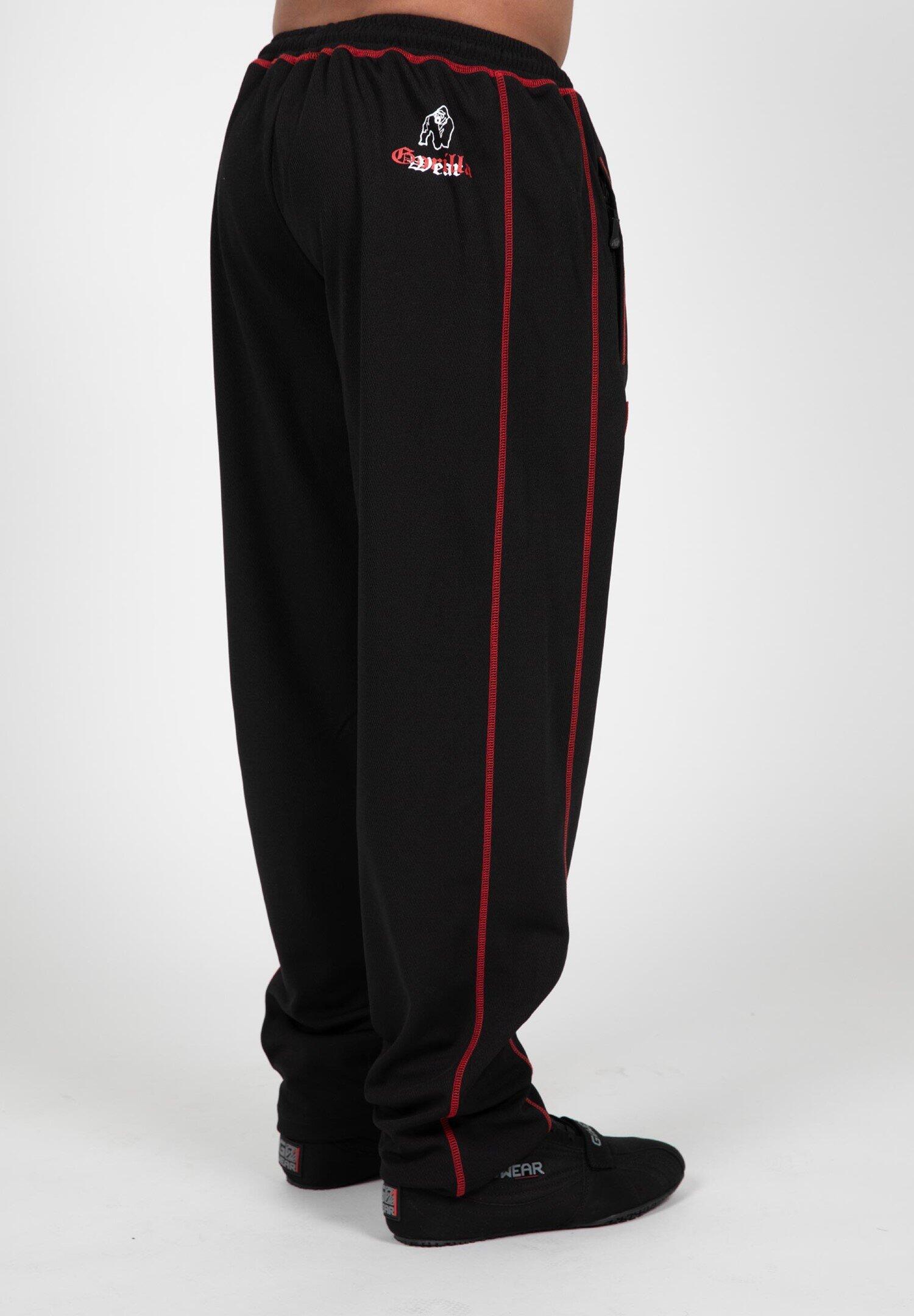 Marlow Mesh Pantalones - Negro/Rojo 2/6