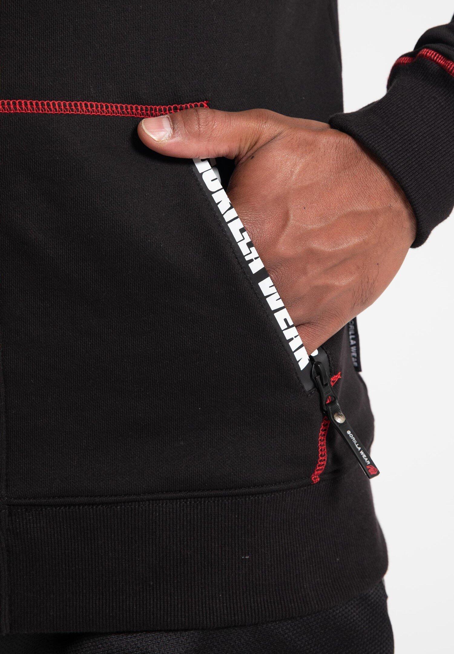 Georgia Felpa con cappuccio con zip - Nero 6/7