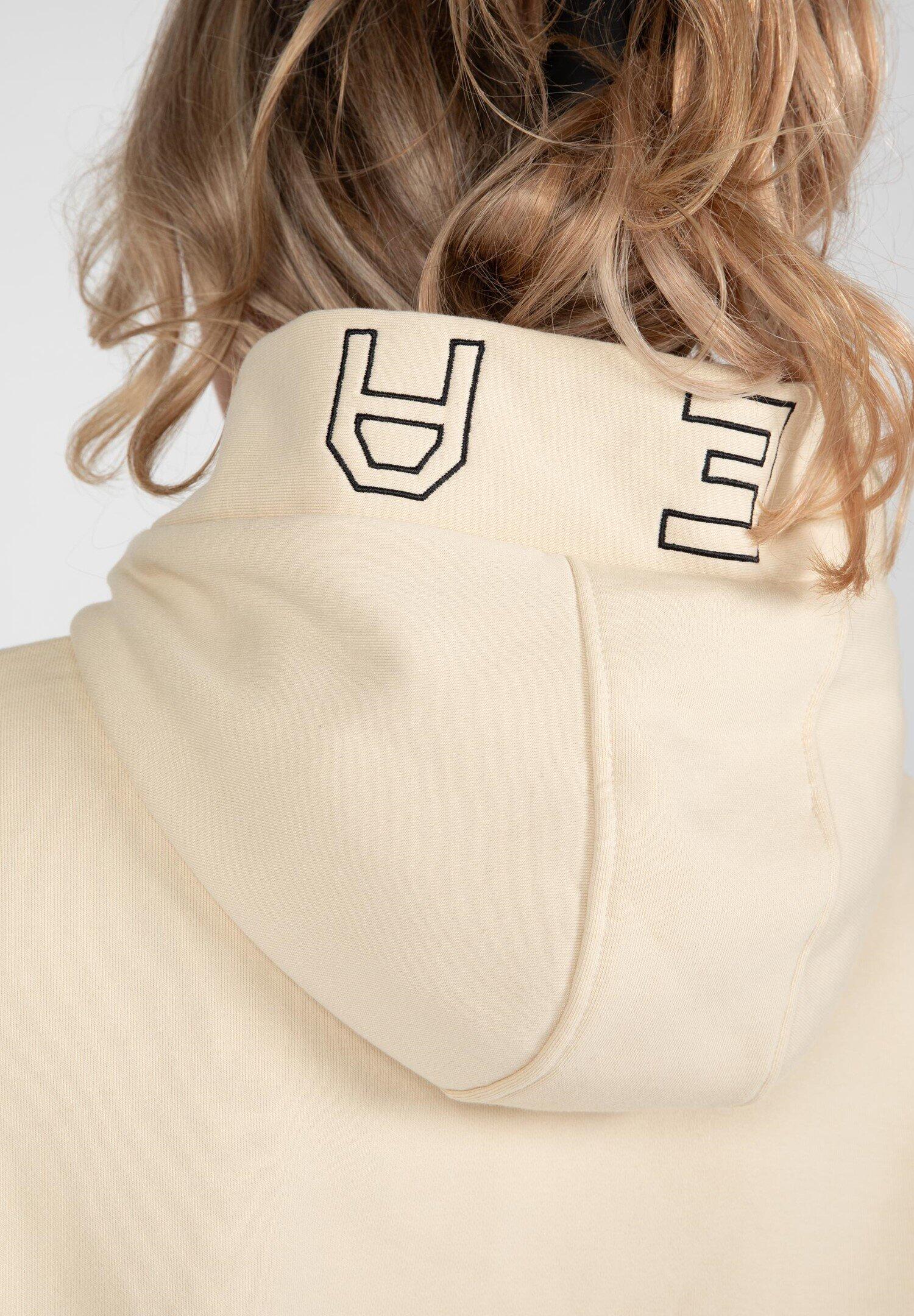 Tracey Cropped Hoodie - Beige 5/6
