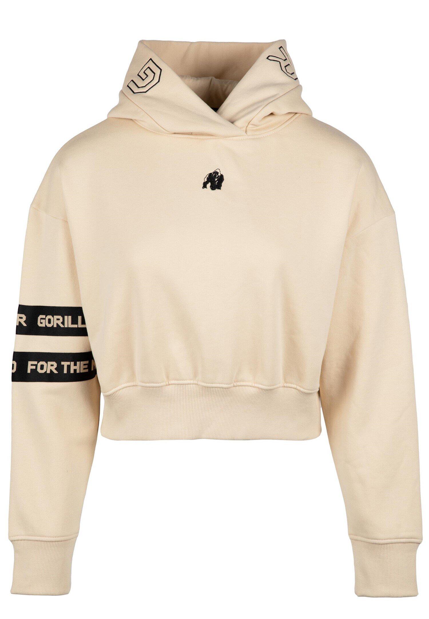 Tracey Cropped Hoodie - Beige 6/6