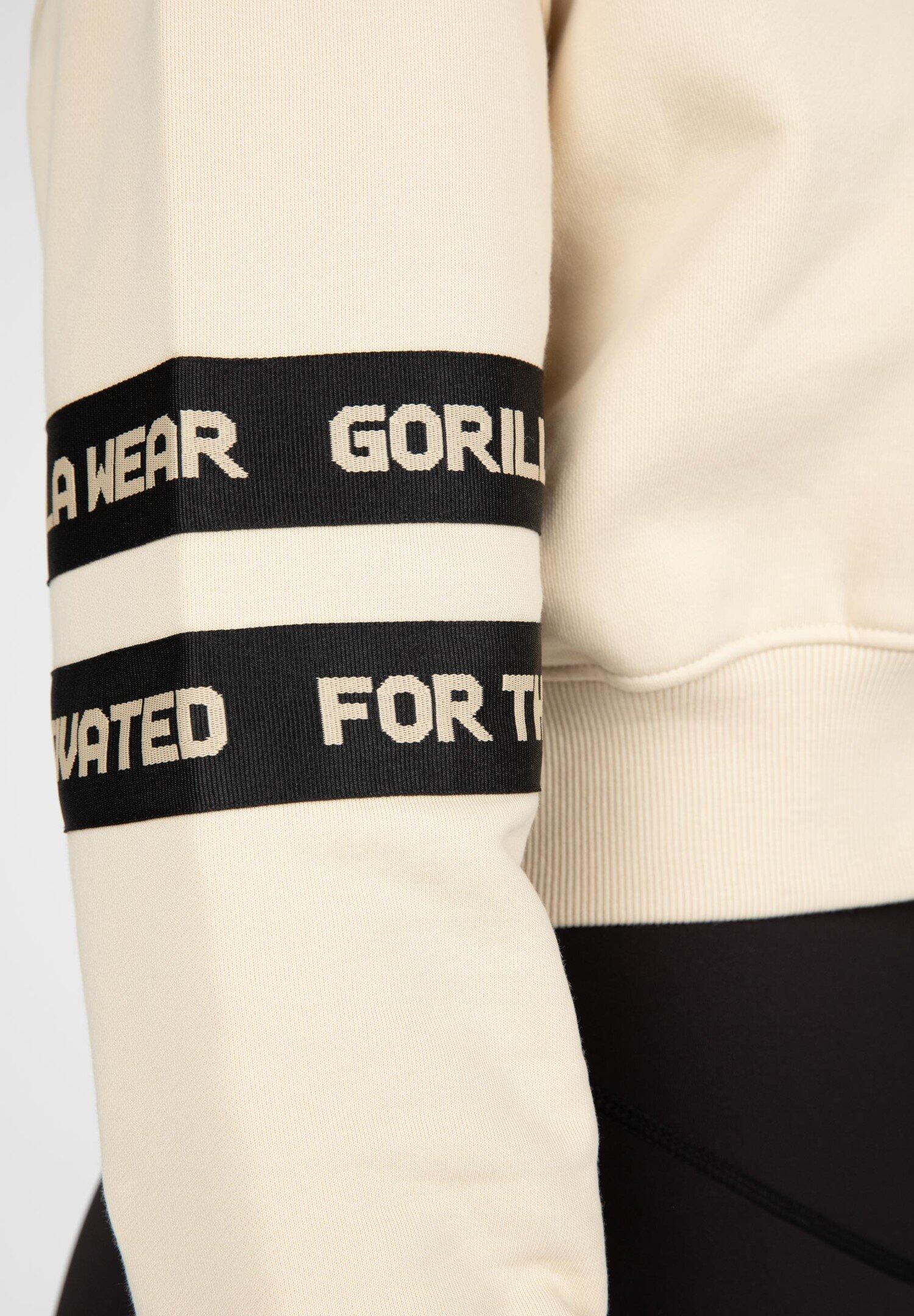 Tracey Cropped Hoodie - Beige 4/6