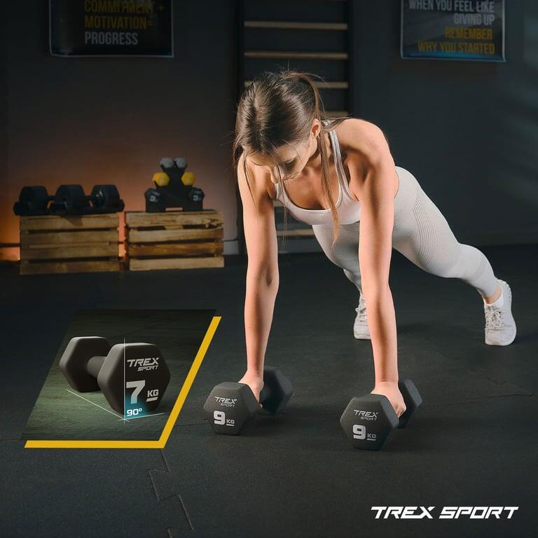Zestaw hantelek żeliwnych neoprenowych Trex Sport TX‑050VD 2×5kg