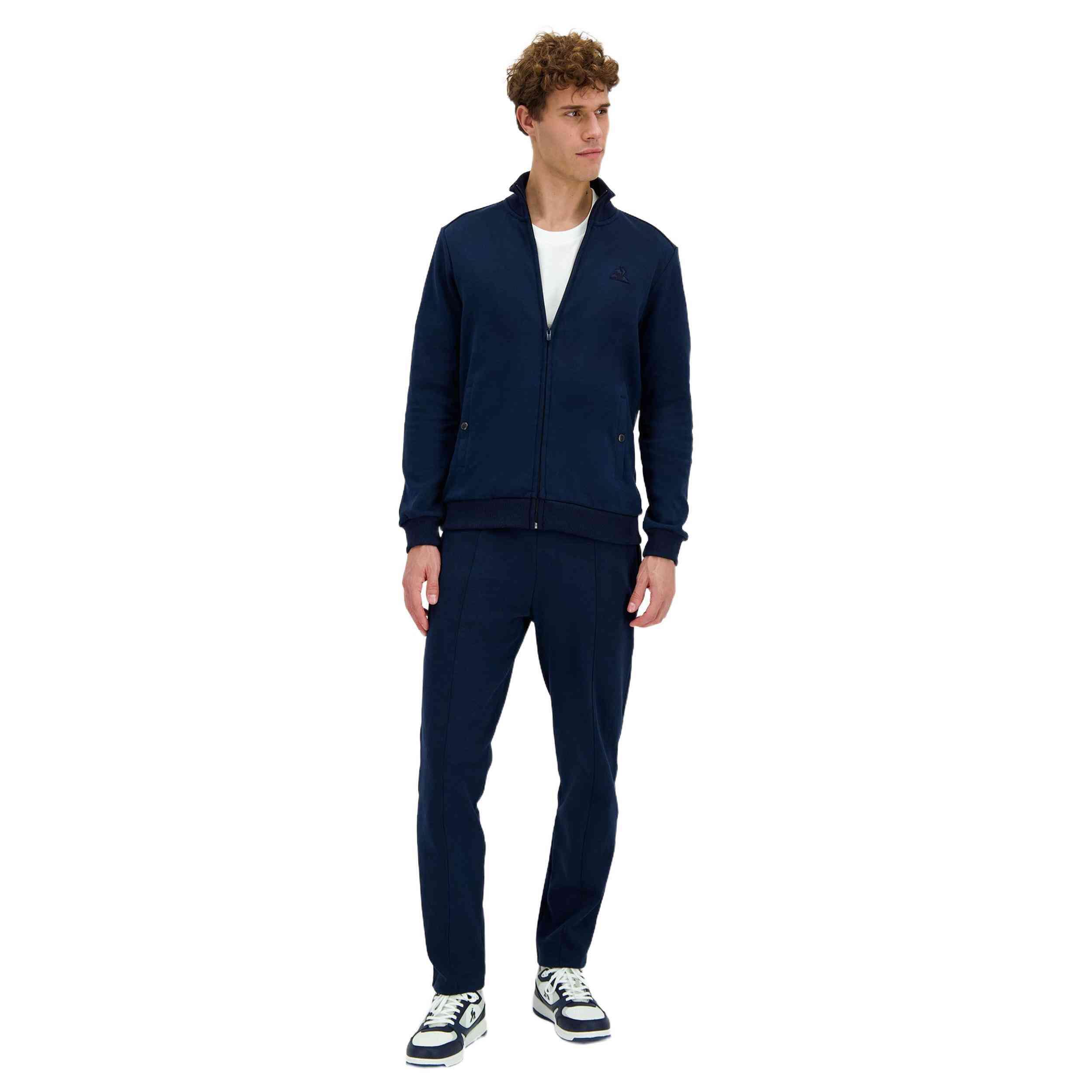 Pantalon long Le coq sportif Essentials Straight Uni Dark Velvet pour homme 1/5