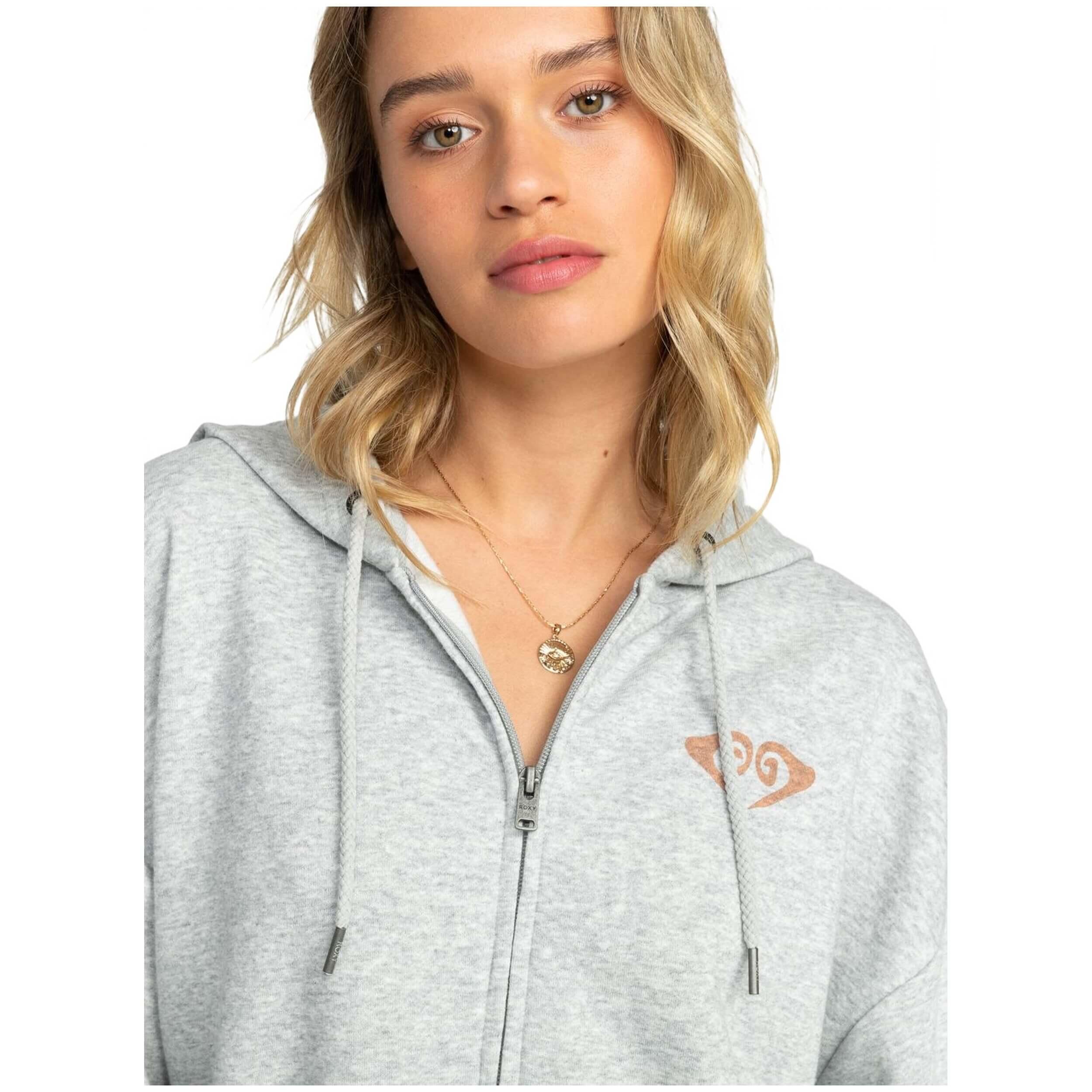 Felpa con cappuccio Roxy modello ERJFT04750-SGRH per donne 3/5