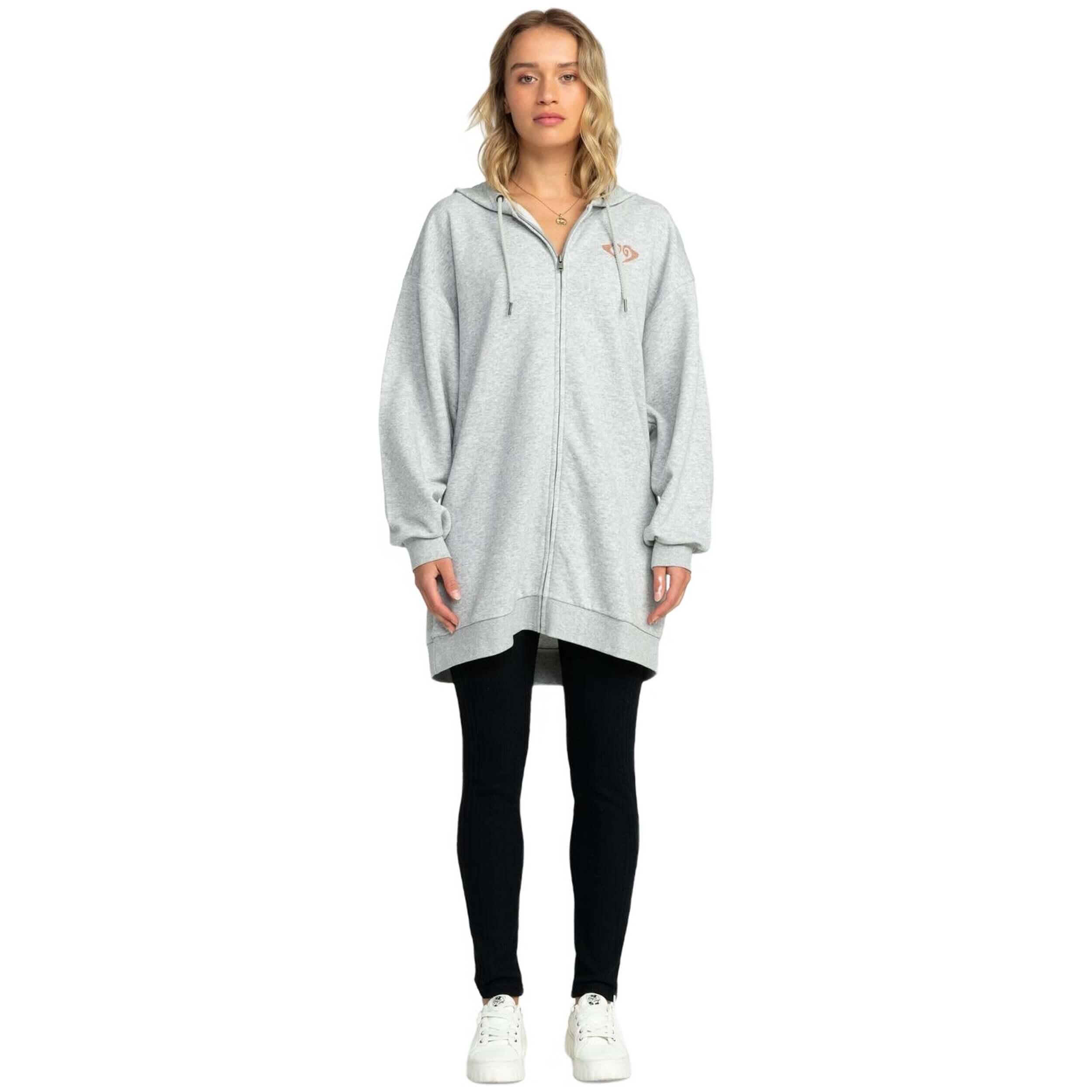 Felpa con cappuccio Roxy modello ERJFT04750-SGRH per donne 4/5