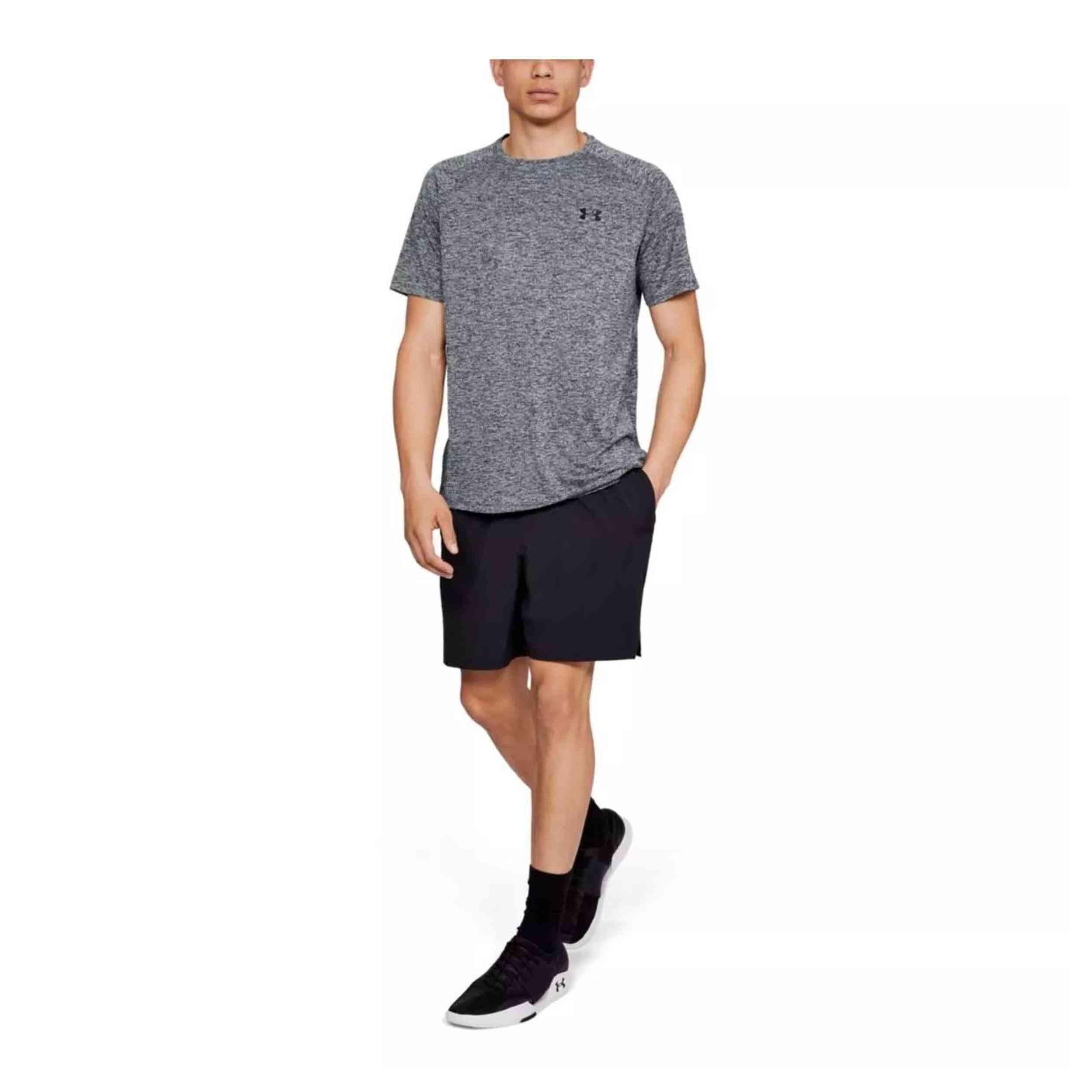 Under Armour Tech 2.0 Mangas curtas Jersey Cinza Escuro 5/5