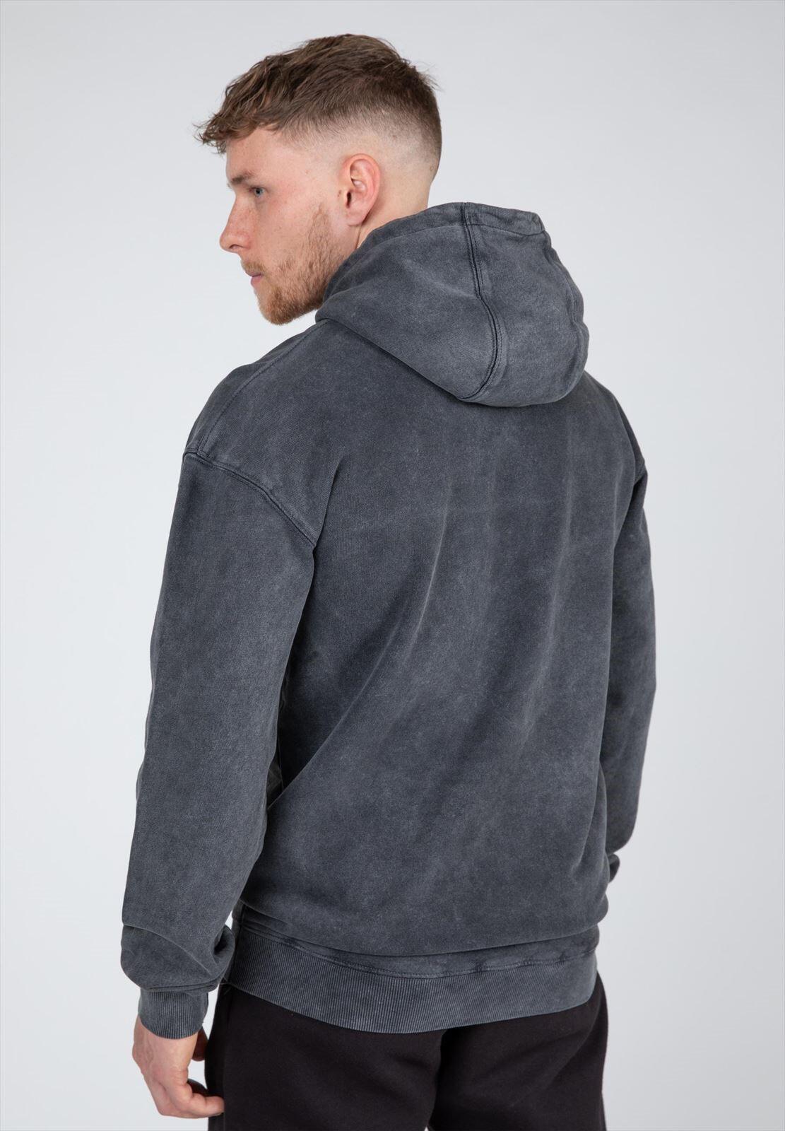 Crowley de los hombres Sudadera con capucha - Washed gris 4/7