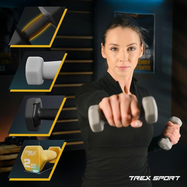 Set d'haltères en fonte Trex Sport TX-V120VS 12 kg avec support 5/7