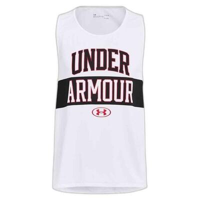 Tanktop under armour tech 2.0 signature tank-wht voor mannen