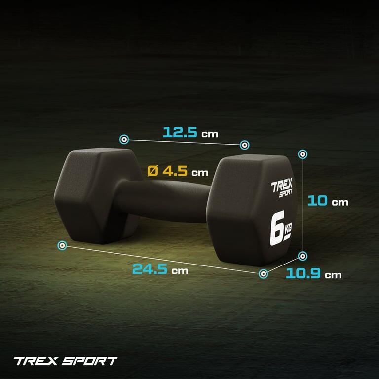 Neopreen dumbbell set Trex Sport TX-060VD 2×6 kg gietijzer 6/7