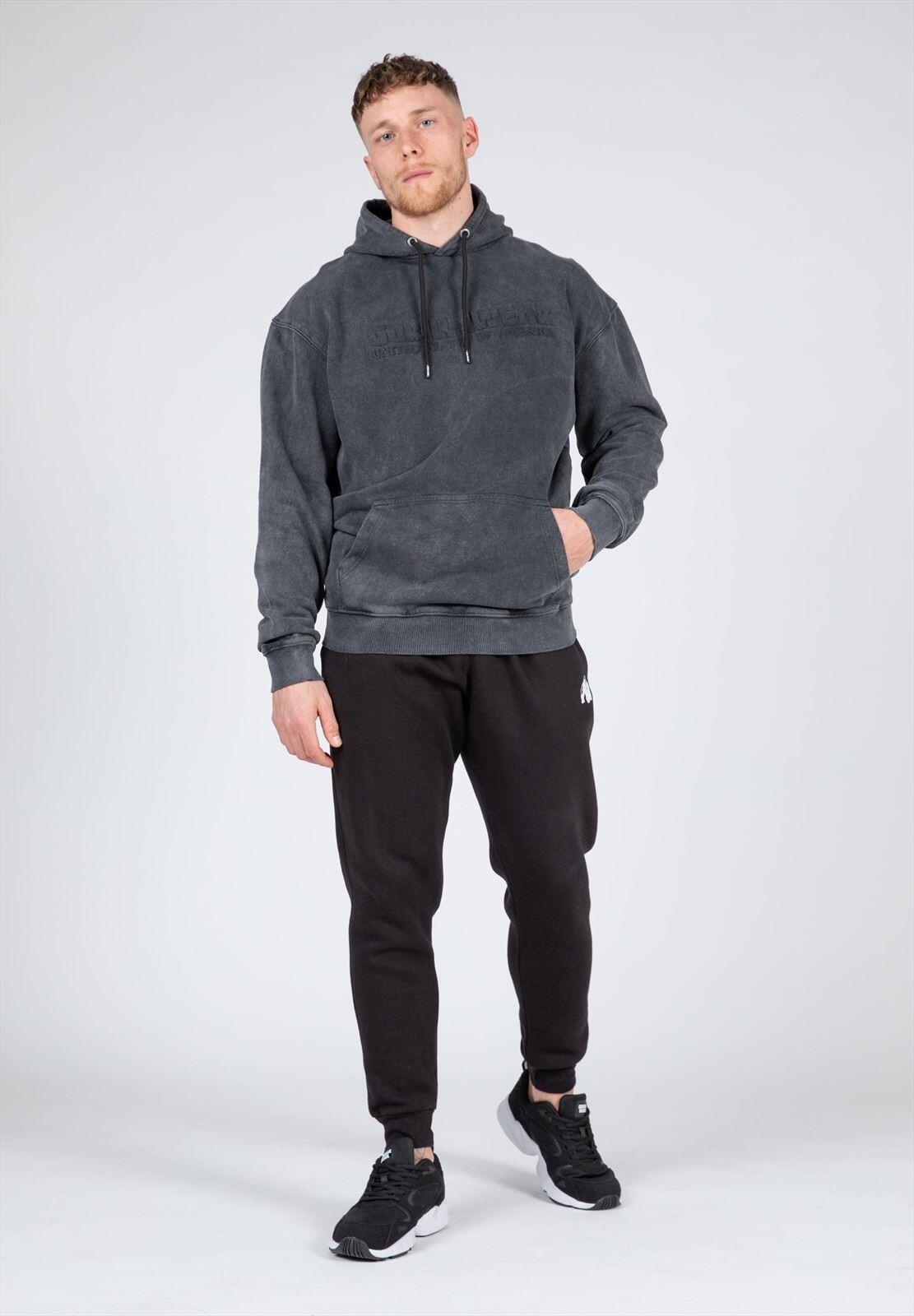 Crowley de los hombres Sudadera con capucha - Washed gris 6/7