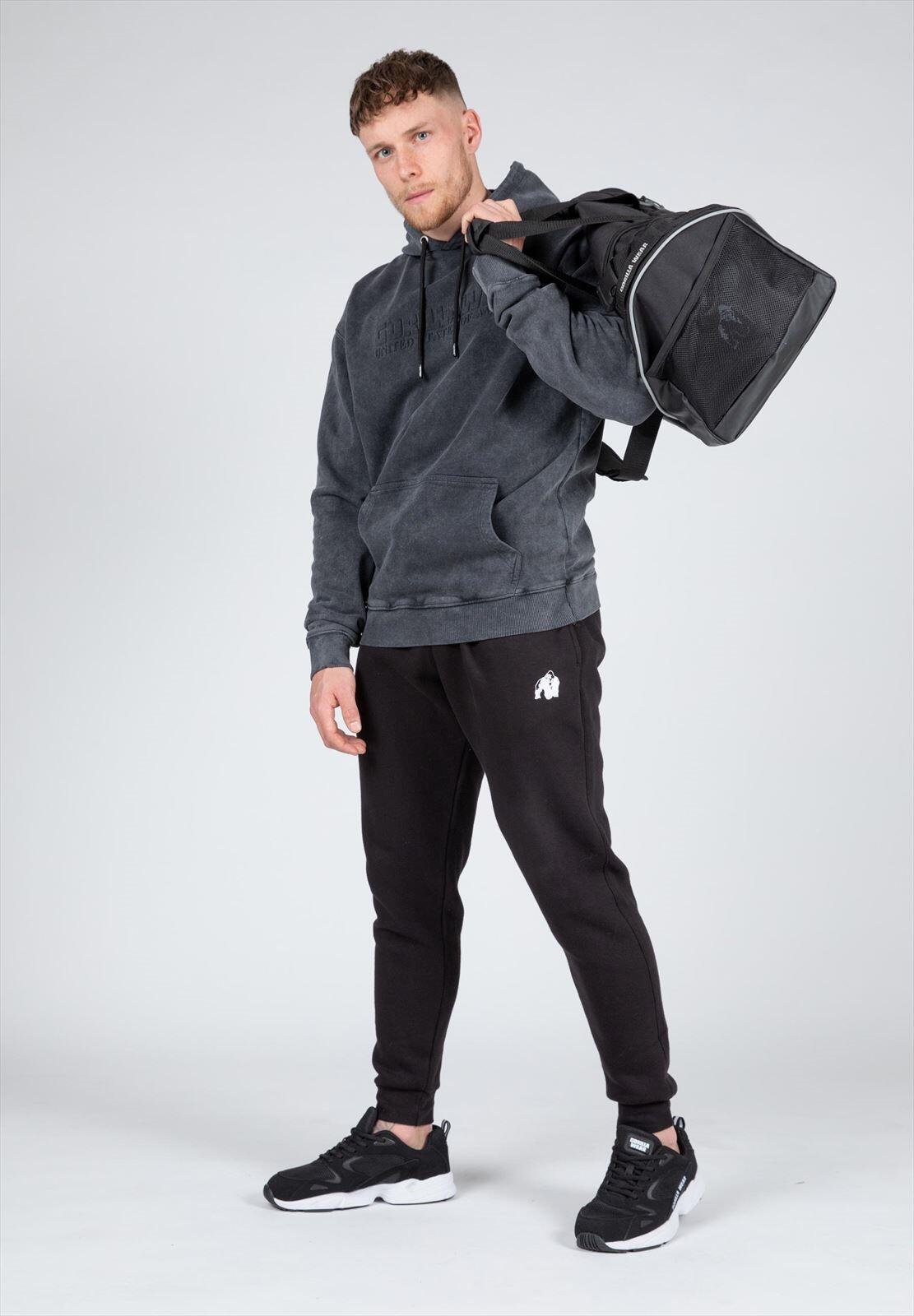 Crowley de los hombres Sudadera con capucha - Washed gris 5/7