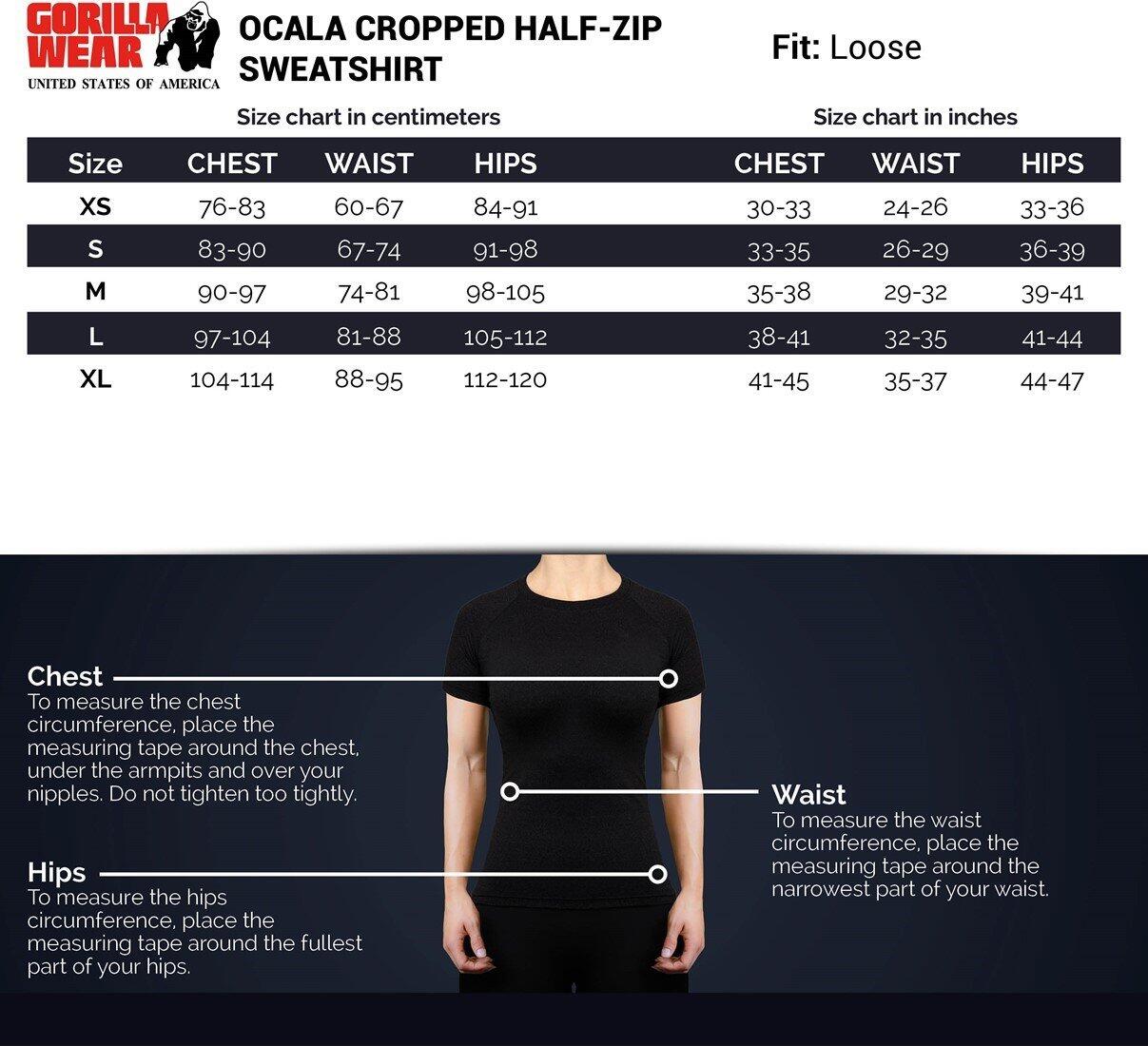 Ocala Cropped Felpa con mezza zip - Nero 2/7