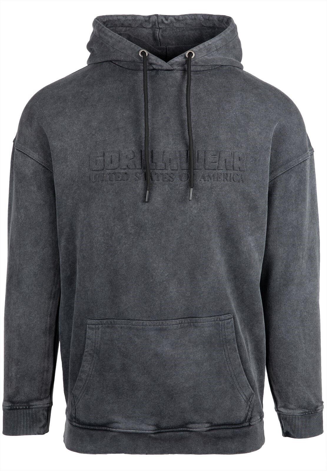 Crowley WoUomo Felpa con cappuccio oversize - Washed Grau 3/7