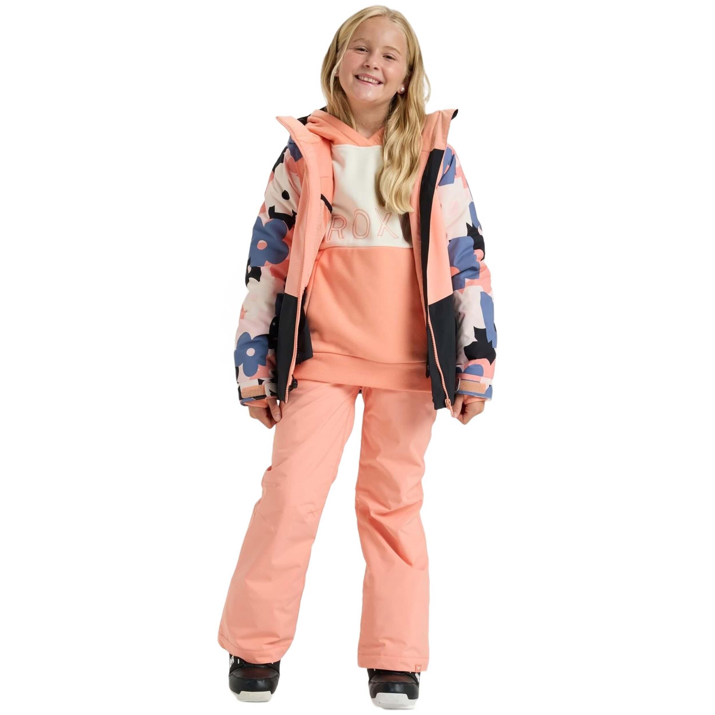 Felpa con cappuccio Roxy modello ERGFT03940-KVJ0 per ragazze 5/5
