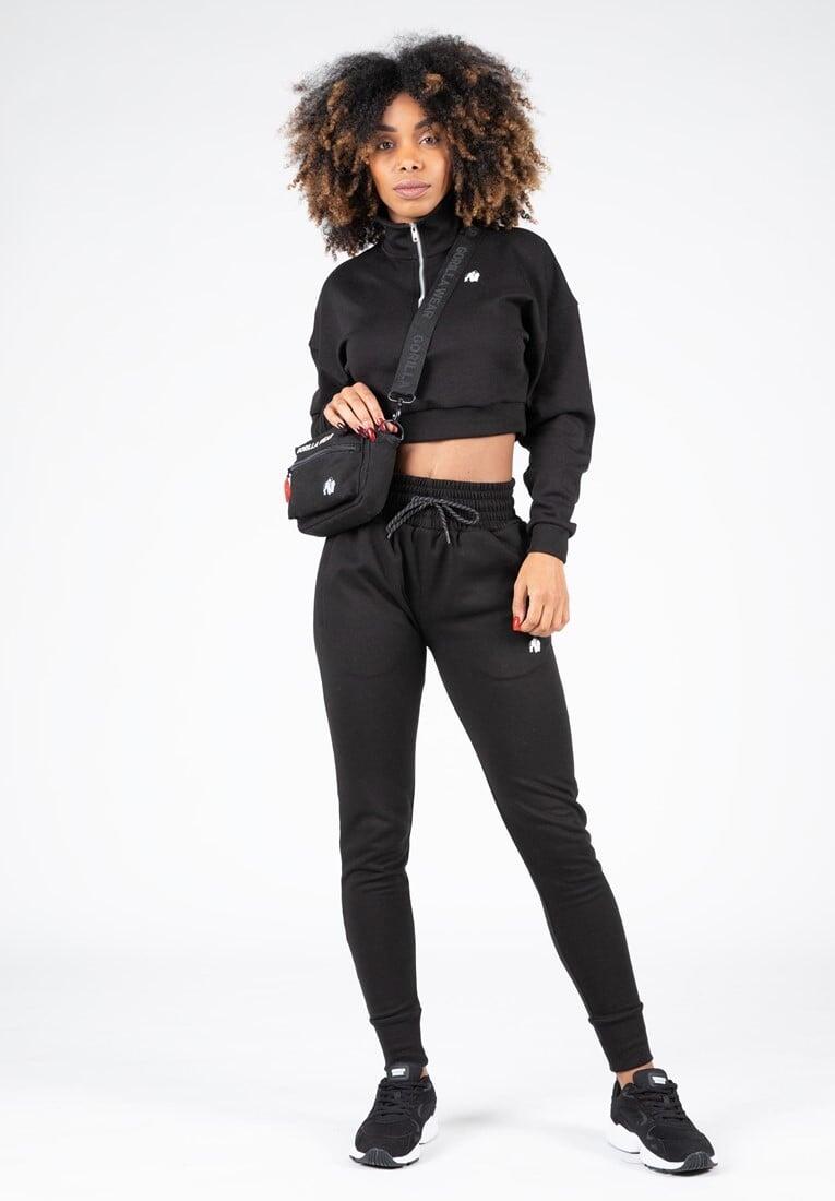 Ocala Cropped Felpa con mezza zip - Nero 4/7