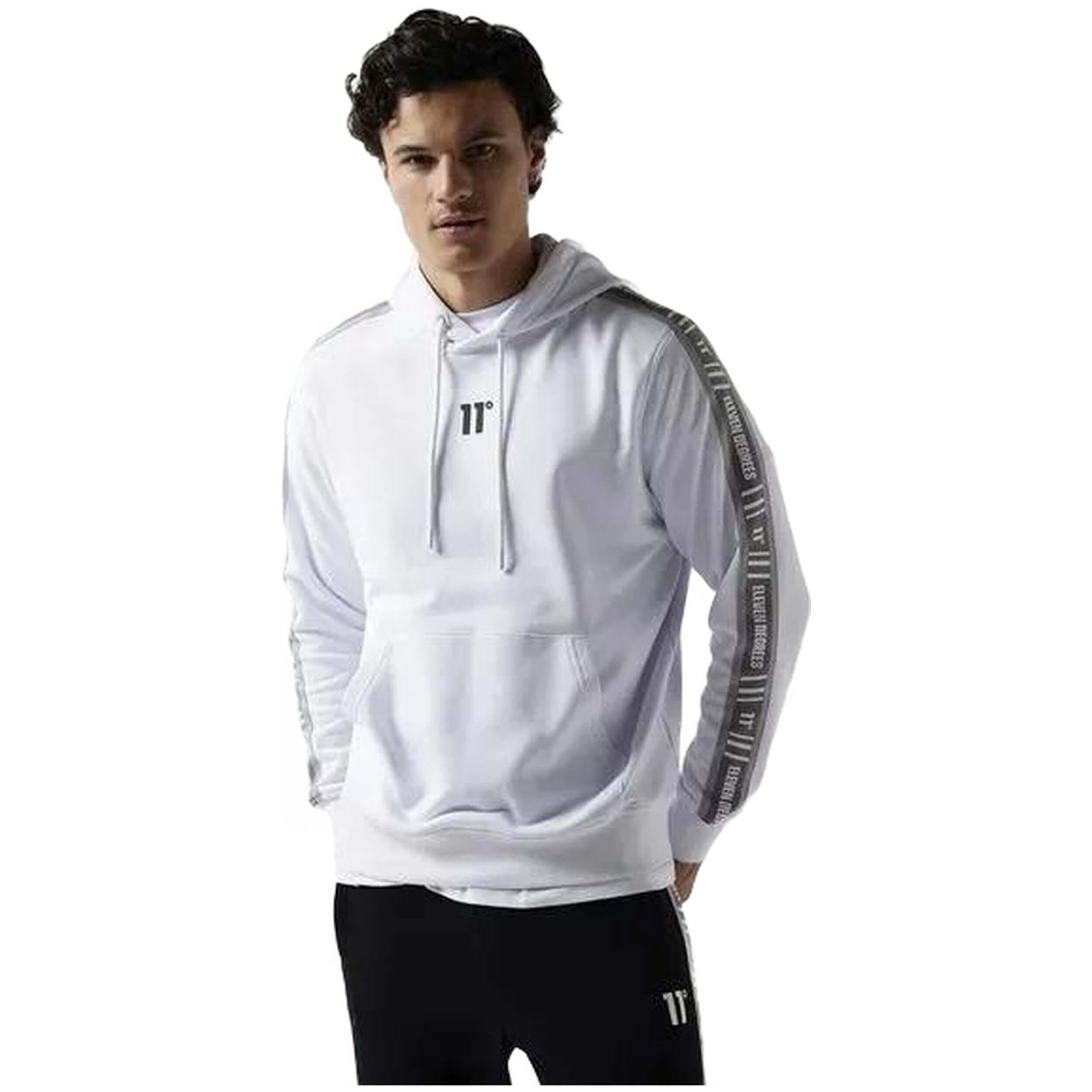 Sudadera con capucha 11 degrees Retro Taped para hombre 11ELEVEN