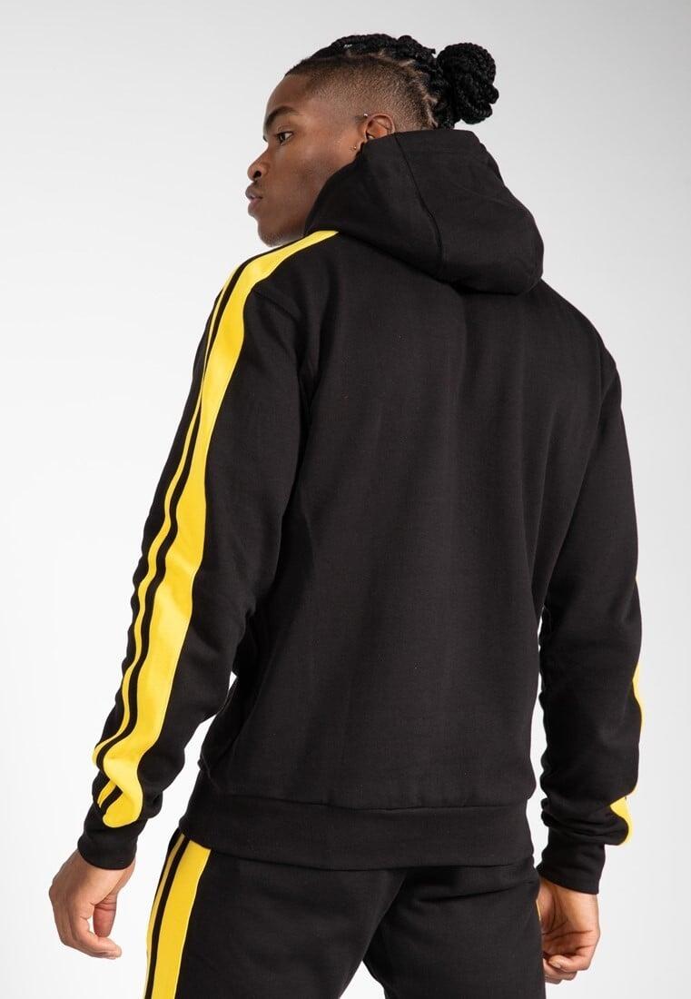 Banks Felpa con cappuccio oversize - Nero/Giallo 2/7