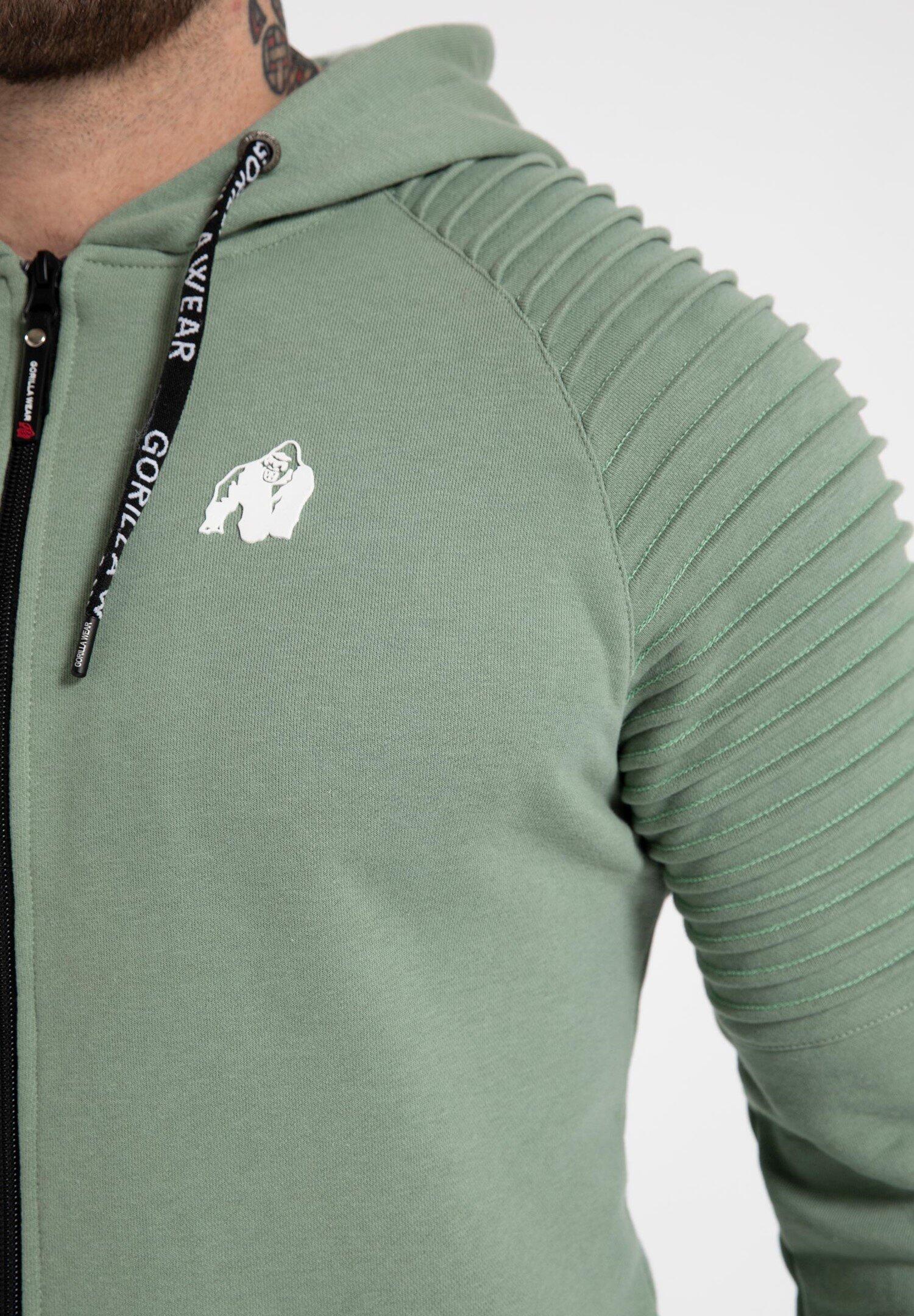 Georgia Felpa con cappuccio con zip - Verde 5/7