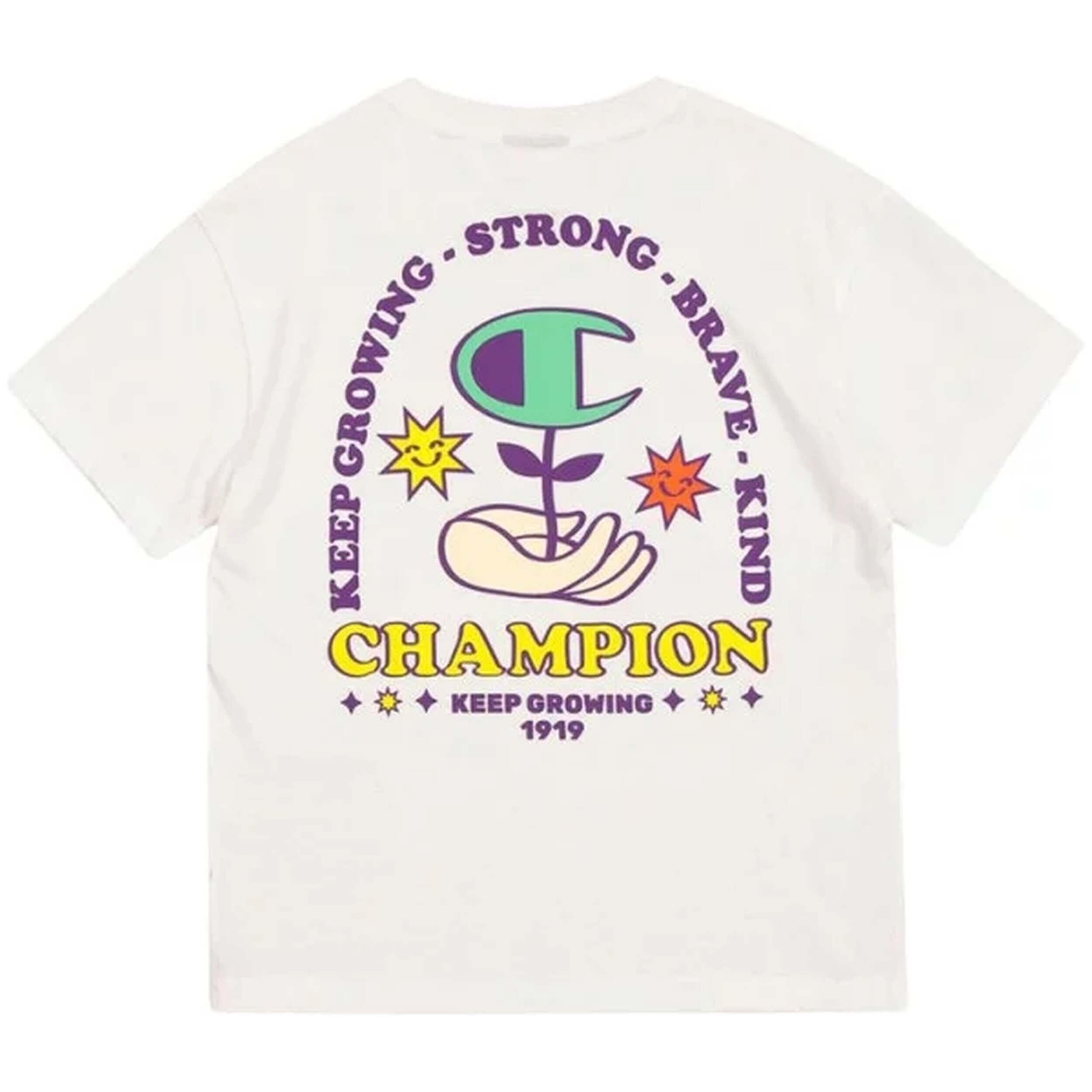 T-shirt Champion modelo 306911-WW001 para crianças unissex 2/5