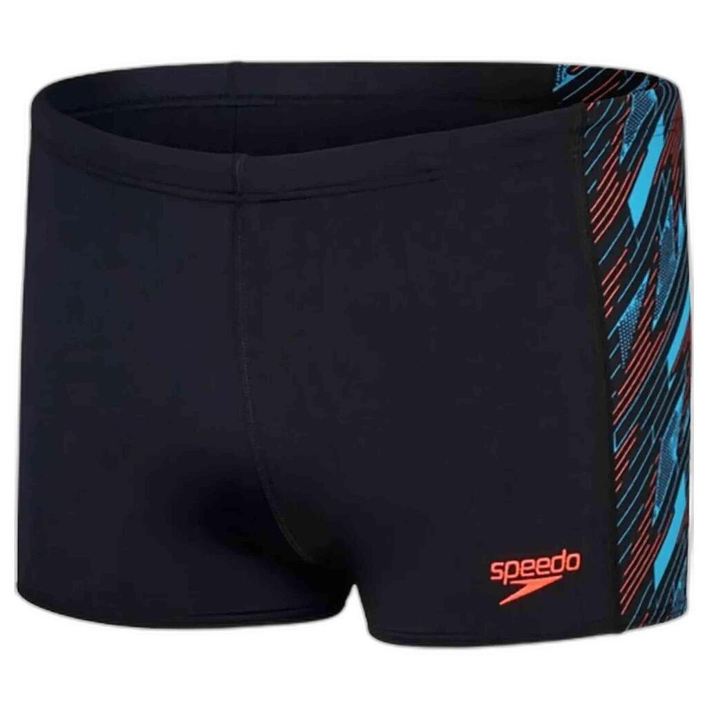 Speedo Hyper Boom Panel Swimsuit Black / Red