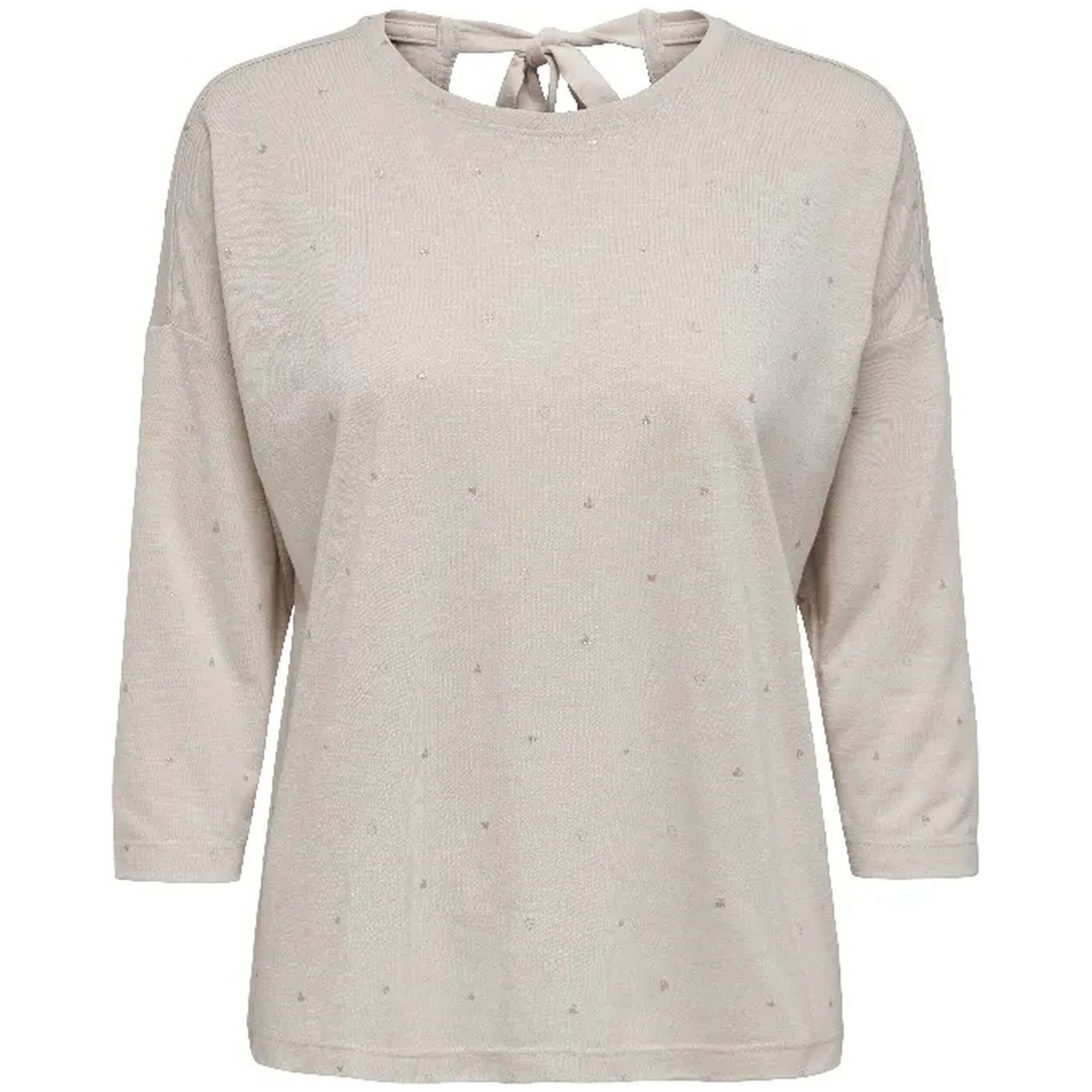 Only - T-shirt À Manches Longues Only Isabella Pour Femmes - T-shirt Manches Longues - Beige - Decathlon