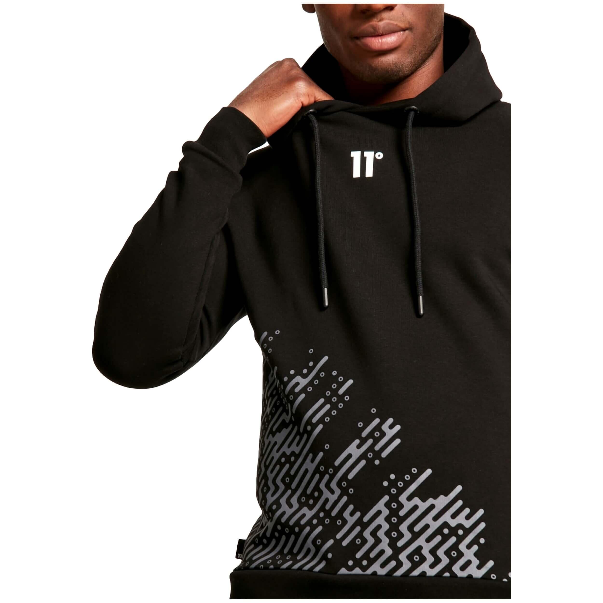 Sweat à capuche 11 degrees modèle 11D1350-001 pour unisexe 2/5
