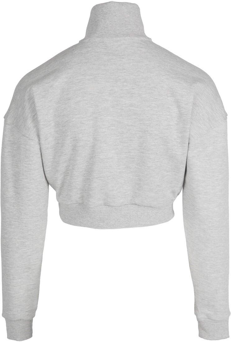 Ocala Cropped Felpa con mezza zip - Grau 6/6
