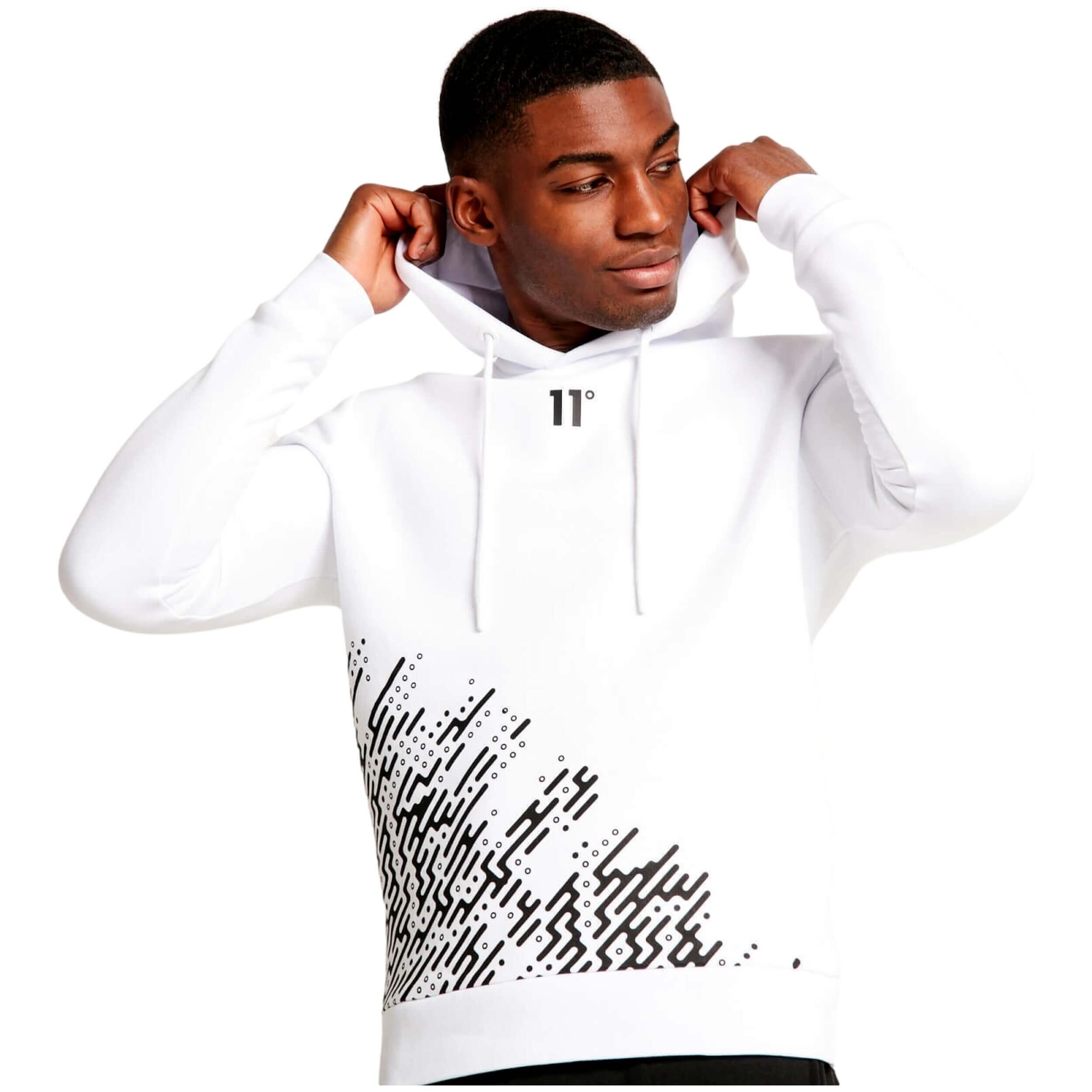 Felpa con cappuccio 11 degrees modello 11D1350-002 per unisex 4/5