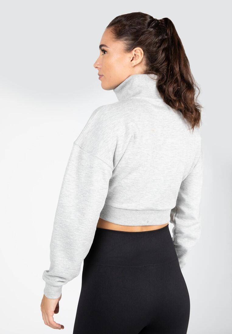 Ocala Cropped Sweat-shirt à demi-zip - Grau 2/6