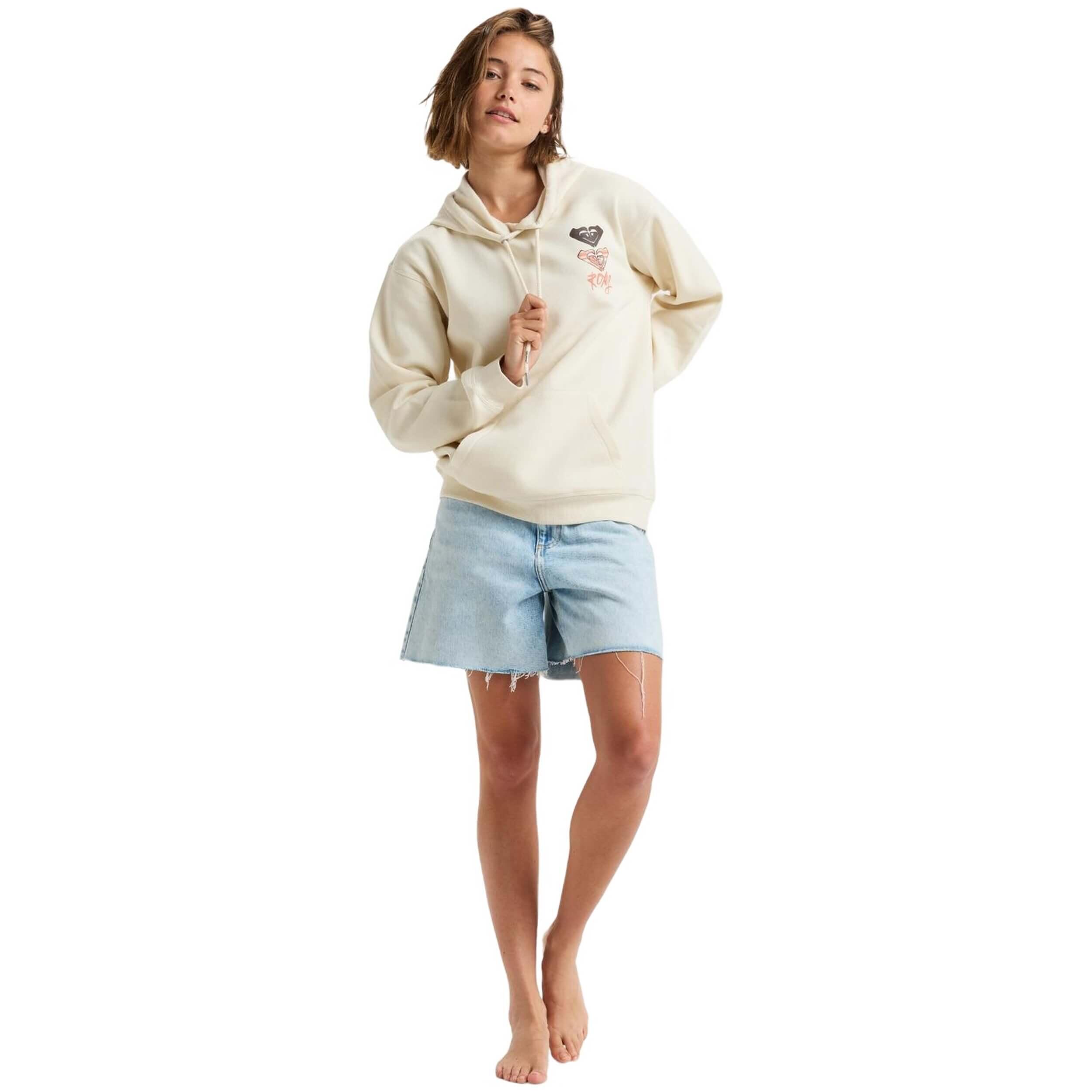 Felpa con cappuccio Roxy modello ERJFT04855-TEC0 per donne 5/5