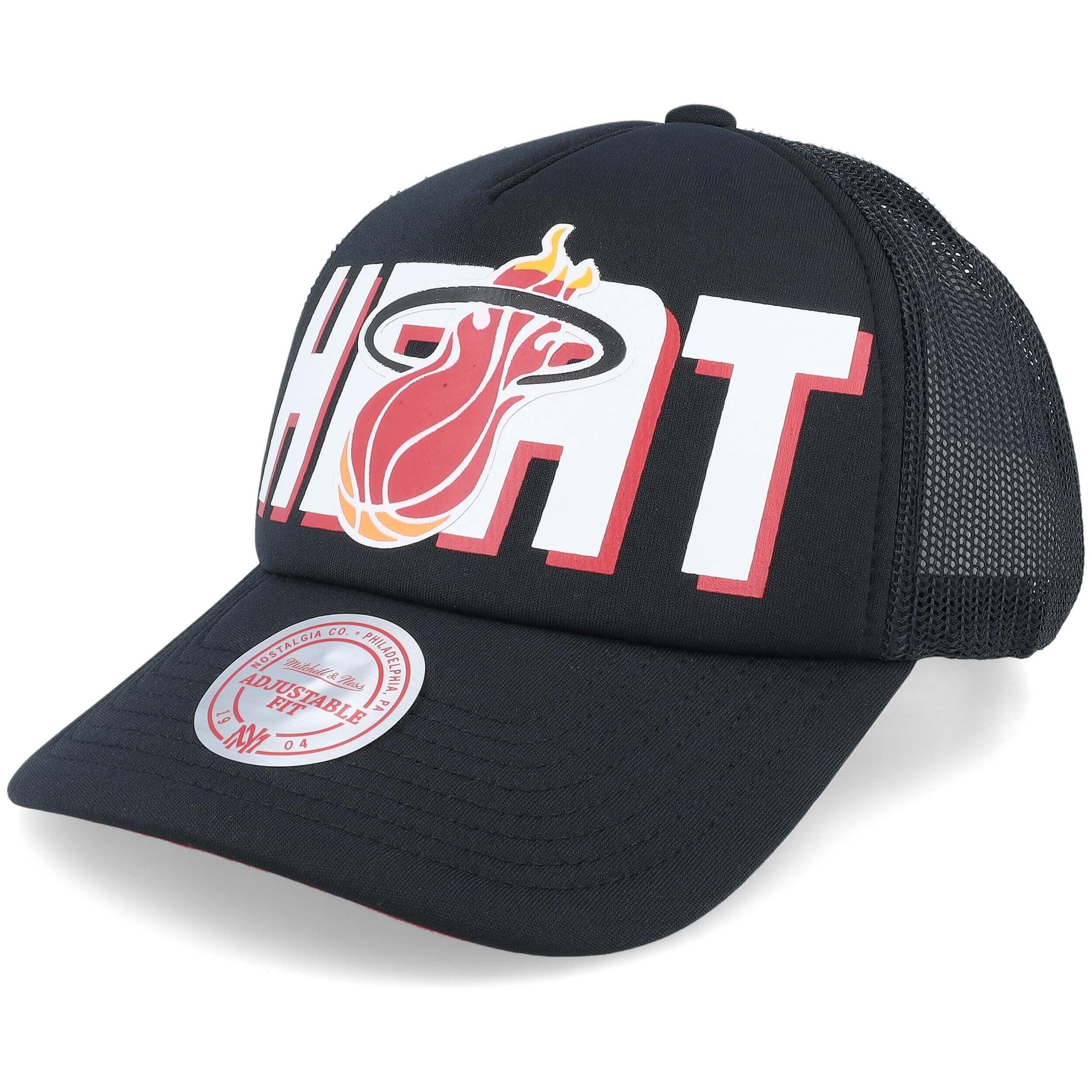 Casquette Mitchell & Ness NBA, Conférence Est, Imprimé Tout-over, Noir/gris, Homme