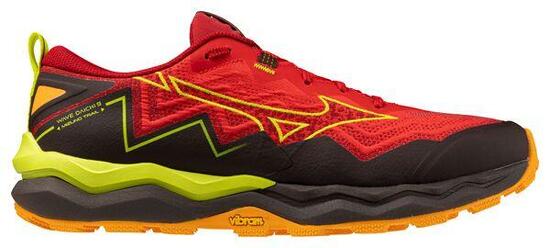 Mizuno Wave Daichi 9 Trail Shoes Red/Yellow Uomo