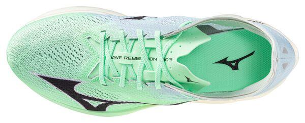 Mizuno Wave Rebellion Pro 3 Running Shoes Green Unisex 3/7