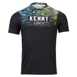 Maillot Manches Courte Kenny Charger Floral Noir