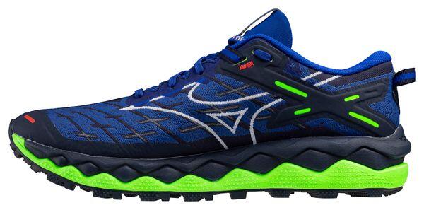 Mizuno Wave Mujin 10 Trailschoenen Zwart/Blauw/Oranje Heren 2/5