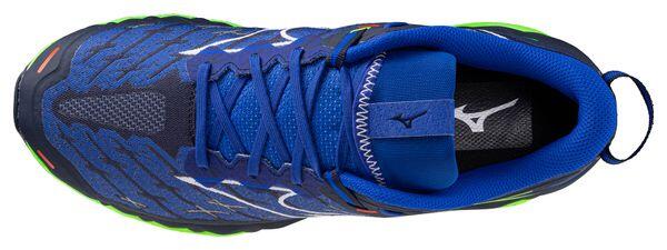 Mizuno Wave Mujin 10 Trailschoenen Zwart/Blauw/Oranje Heren 3/5