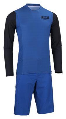 Maillot Manches Longues Kenny Charger Bleu/Noir 3/4