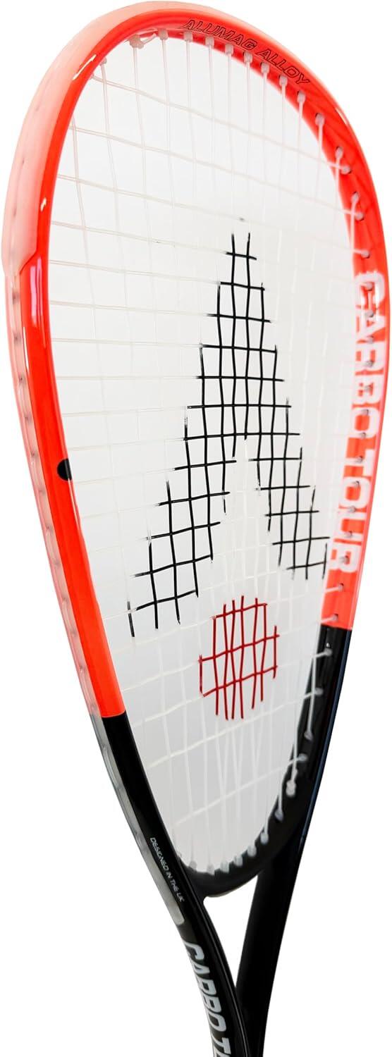 Karakal Carbo Tour Fluo Squash Racket, Cover & Comp Balls 2/2