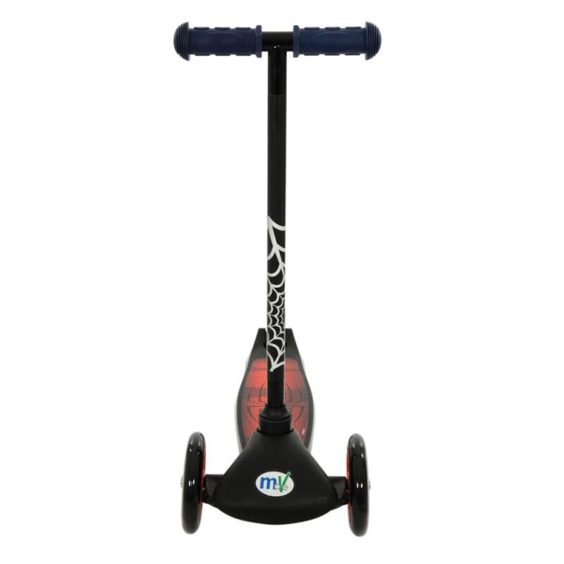 SCOOTER COM 2 RODAS DIANTEIRAS INCLINÁVEIS E GIRATÓRIAS SPIDERMAN 3/4