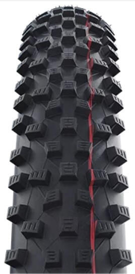 Pneu vtt 27.5x2.10 Schwalbe rocket ron tubeless easy snakeskin noir ts (54-584) 2/7
