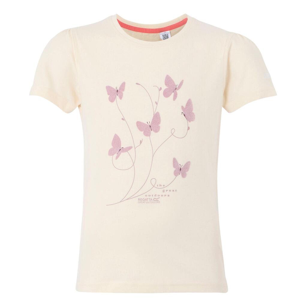 Childrens/Kids Bosley VII Graphic Print TShirt (Light Vanilla)