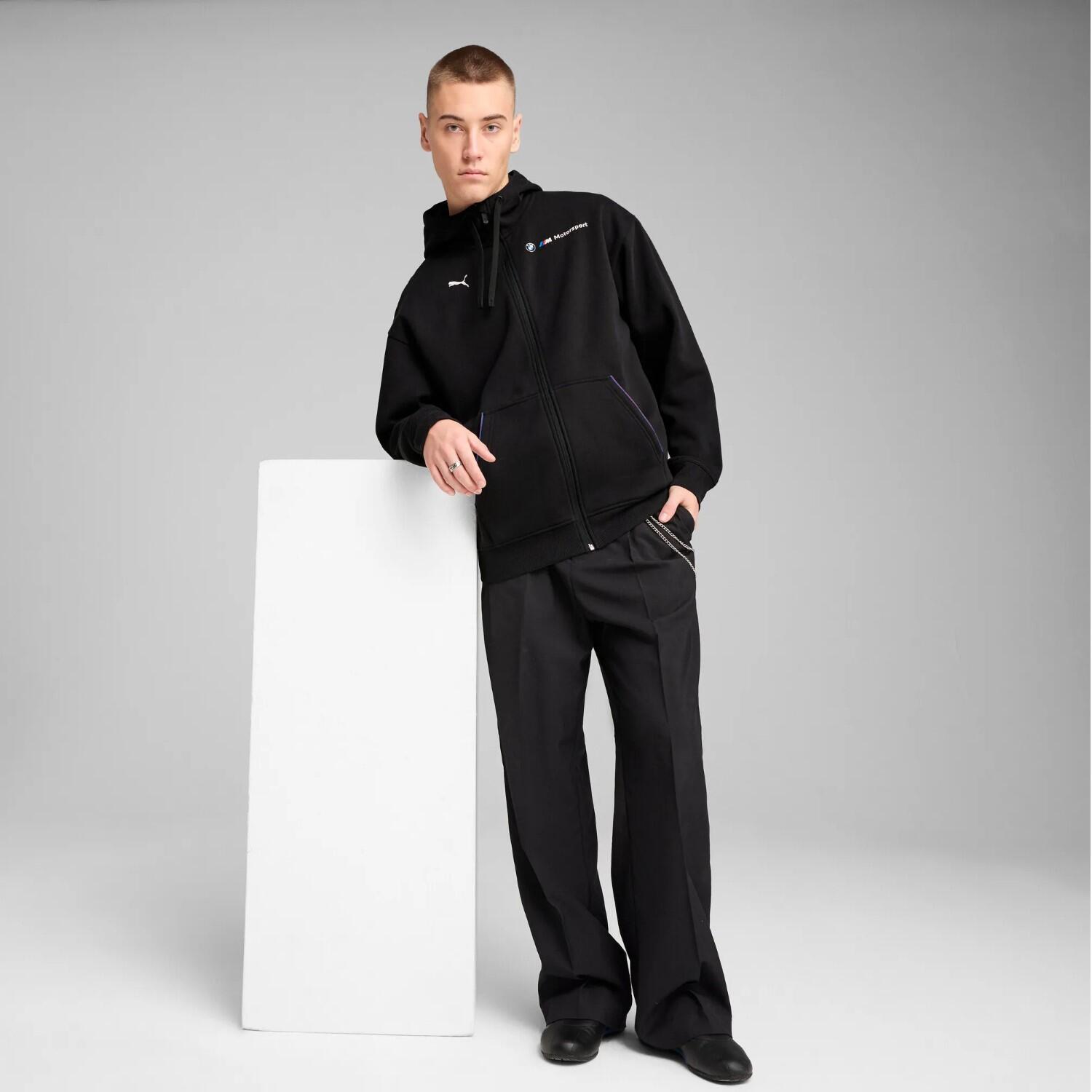 Felpa con cerniera a cappuccio Puma BMW MMS Essentials+ Fleece 5/7