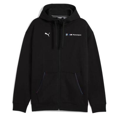 Hooded sweatshirt met rits puma bmw mms essentials+ fleece